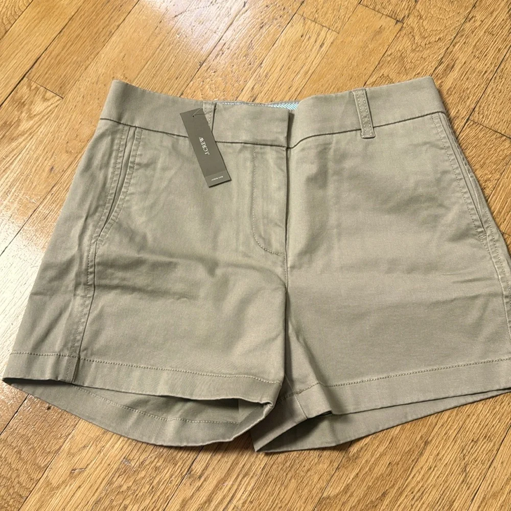 NWT J Crew Classic 4” Stretch Chino Shorts 2 - Picture 4 of 6